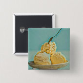 ijsschelp vierkante button 5,1 cm (Voorkant /achterkant)