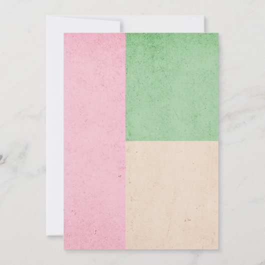  ijsschep Retro 1950s Baby shower Kaart (Achterkant)