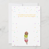 IJsschep zomer foto kleurrijk feest Kaart (Achterkant)