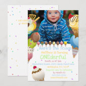 IJsschep zomer foto kleurrijk feest Kaart (Voorkant / Achterkant)