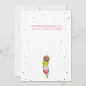 IJsschep zomer foto verjaardagsfeestje Kaart (Achterkant)