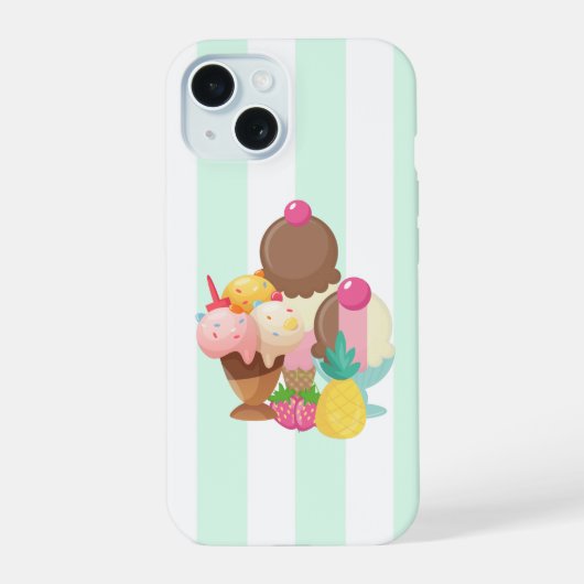 IJsscheppen met Sprinkels iPhone 15 Case (Achterkant)