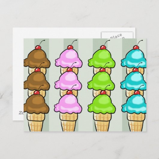 ijsscheurkaart briefkaart (Voorkant / Achterkant)