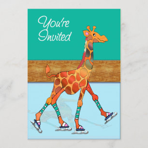 IJsschilderende Giraffe aan de rand Kaart