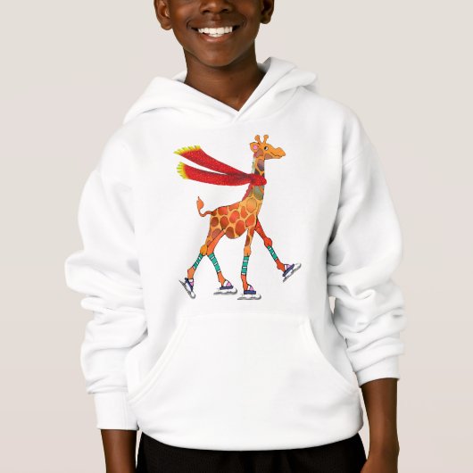 IJsschilderende Giraffe met scarf (Voorkant)