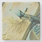 ijsschottaart stenen onderzetter (Voorkant)