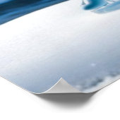 IJssculptuur - Schaatser Poster (Hoek)