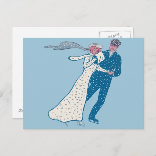  ijsSkaters Briefkaart (Voorkant / Achterkant)