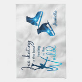 IJsskuiken met handdoekgradiënt blauw gevoel Theedoek (Verticaal)