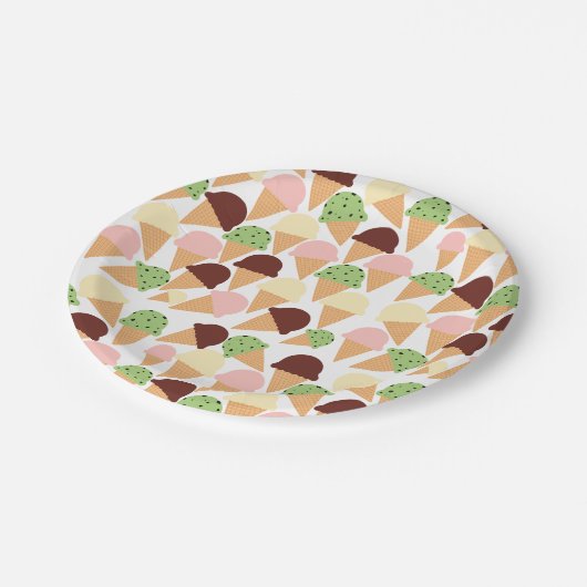 IJssmaak Papieren Bordje (Gekanteld)