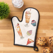Ijssoda, cupcakes, lekkere pizza ovenhandschoen ovenwant (Top down)