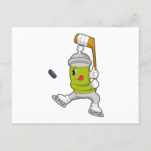 Ijsspray Ijshockey Ijshockeystick Briefkaart