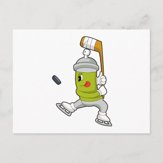 Ijsspray IJshockey IJshockeystick Briefkaart (Voorkant)