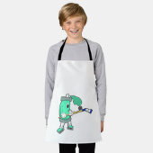 IJsspray op ijshockey met ijshockeystick Schort (Gedragen)