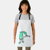 IJsspray op ijshockey met ijshockeystick Schort (Insitu)