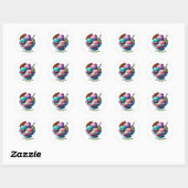 IJsstickers Ronde Sticker (Vel)