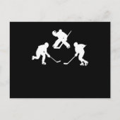 IJsstok silhouet cool sport cadeau Briefkaart (Voorkant)
