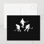 IJsstokhockeyspeler silhouet cool sport cadeau Briefkaart (Voorkant / Achterkant)