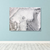 IJsstraten en wolkenstraten in het Zee Okhotsk Canvas Afdruk (Insitu (Houten vloer))