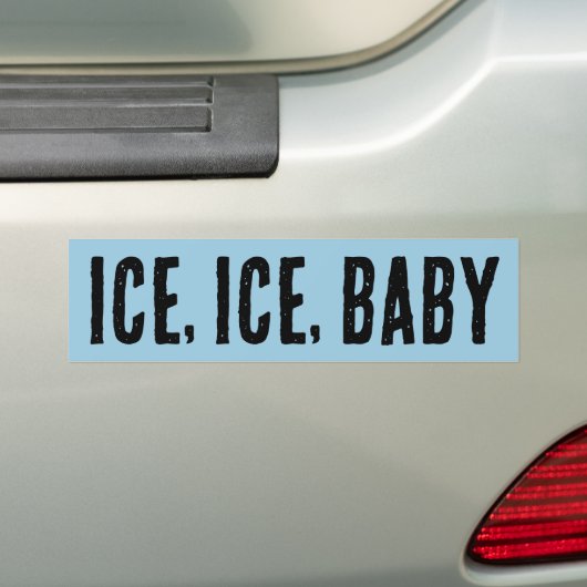 IJSTIJD, BABY BUMPERSTICKER (Op auto)