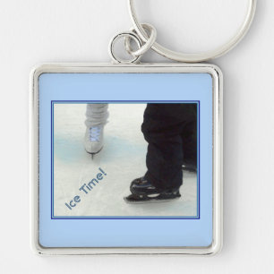 'IJstijd!' Button Sleutelhanger