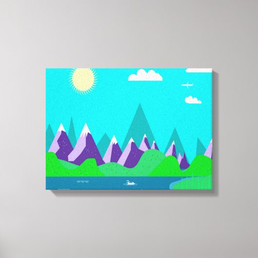 IJstop bergen Canvas Afdruk (Voorkant)