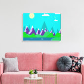 IJstop bergen Canvas Afdruk (Insitu (Woonkamer))