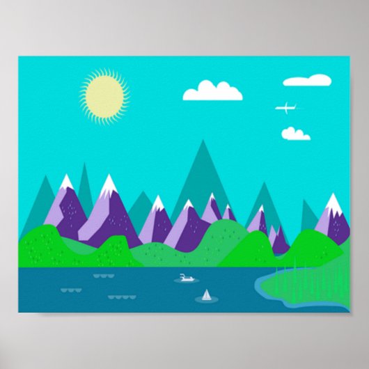 IJstop bergen Poster (Voorkant)