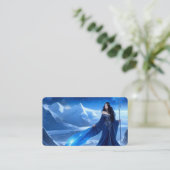 IJstovenares van het Tundra Snowflake Bladwijzer Visitekaartje (Staand voorkant)