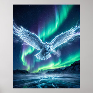 Ijsuil Bevroren Toendra Hemel Poster