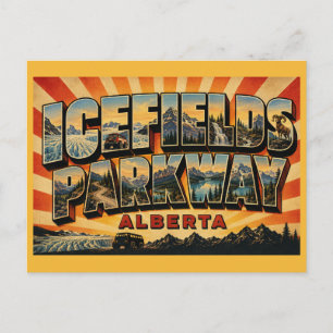 Ijsvelden Parkway Alberta Schitterende Route Briefkaart