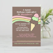 IJsverjaardag en slaap voorbij Kaart (Staand voorkant)