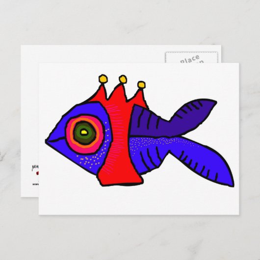 ijsvis briefkaart (Voorkant / Achterkant)