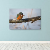 ijsvis canvas afdruk (Insitu (Houten vloer))