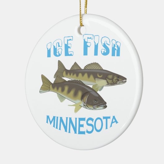 ijsvis keramisch ornament (Links)