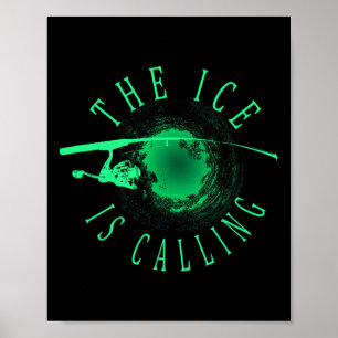 Ijsvissen - Het Ijs Roept - Ijsvisser Poster