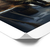 IJsvissen in de winter Poster (Hoek)