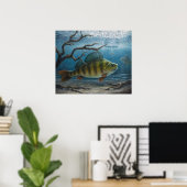 Ijsvissen naar Baars Poster (Thuiskantoor)