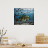 Ijsvissen naar Baars Poster (Keuken)