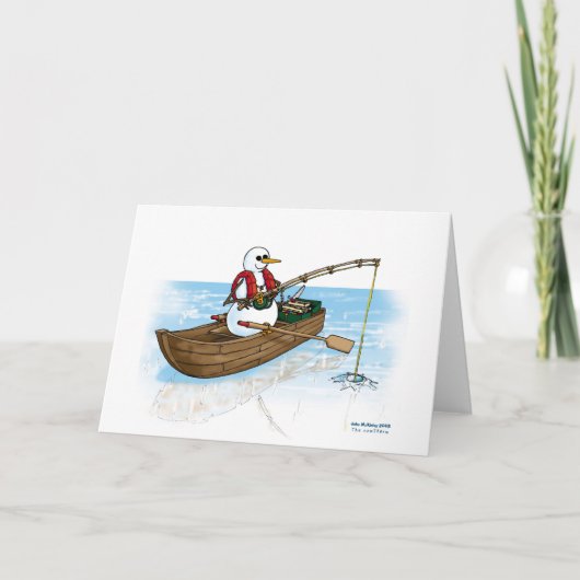 IJsvissen op ijs Bedankkaart (Voorkant)