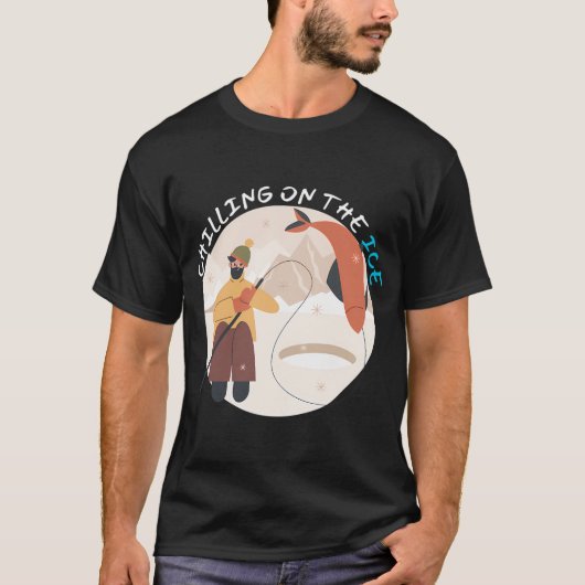 Ijsvissen T-shirt (Voorkant)