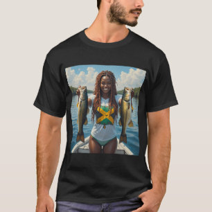 Ijsvissen Vlag Opsteken T-shirt