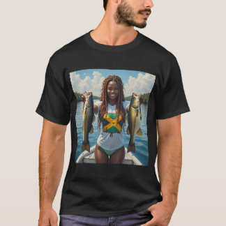 Ijsvissen Vlag Opsteken T-shirt