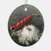 ijsvisserij keramisch ornament (Links)