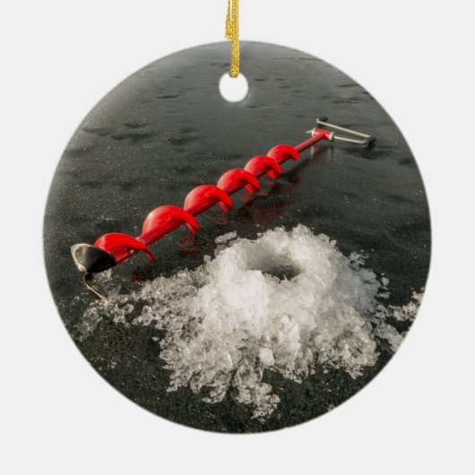 ijsvisserij keramisch ornament (Achterkant)