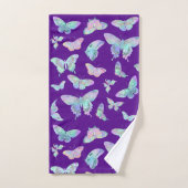 ijsvlinders op Paars Bad Handdoek (Handdoek)