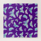  ijsvlinders op Paars Legpuzzel (Horizontaal)