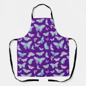  ijsvlinders op Paars Schort (Voorkant)
