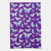  ijsvlinders op Paars Theedoek (Verticaal)