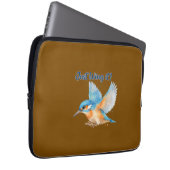 Ijsvogel Badmat Laptop Sleeve (Voorkant Rechts)